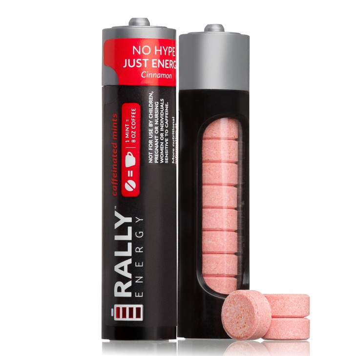 Caffeine Mints by Rally, 60milligram Caffeine, Instant Energy, Fresh Breath