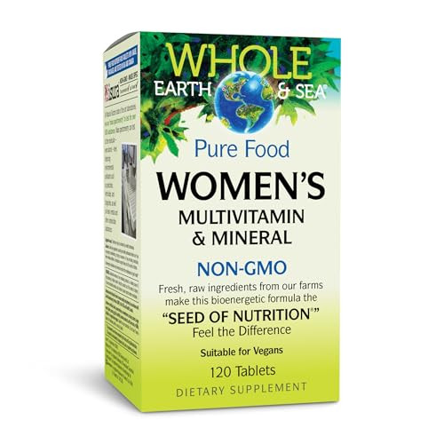 Natural Factors Whole Earth & Sea Women's Multivitamin & Mineral, Whole Food