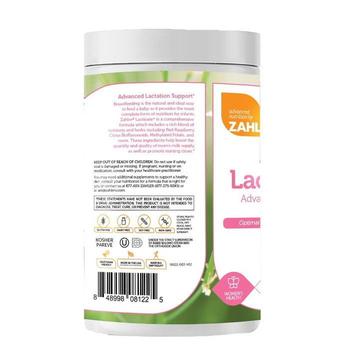 Zahler Lactivate, Advanced Lactation Support Supplement, Certified Kosher, 300