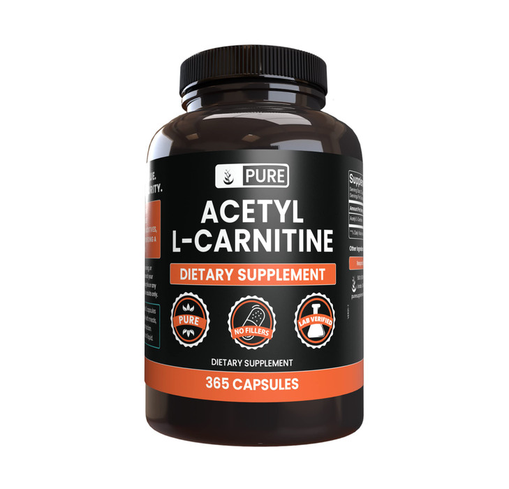 Pure Original Ingredients Acetyl L-Carnitine (365 Capsules) No Magnesium Or Rice