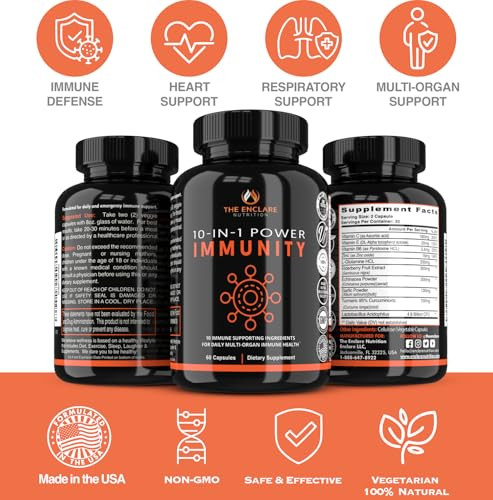 THE ENCLARE NUTRITION 10 in 1 Immune Support Booster Supplement with Echinacea