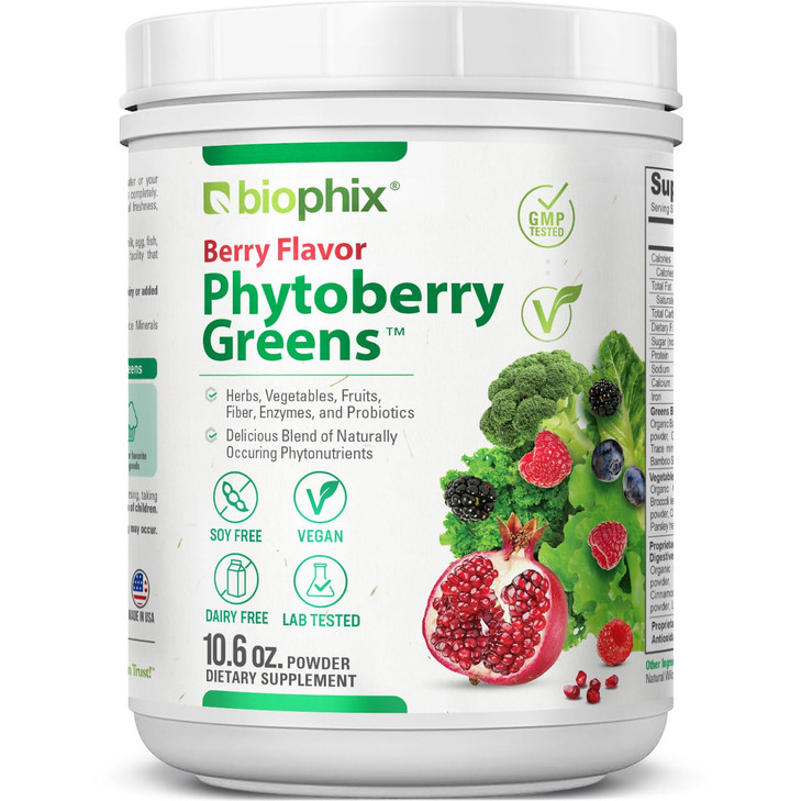 biophix Phytoberry Greens Superfood Powder 10.6 oz