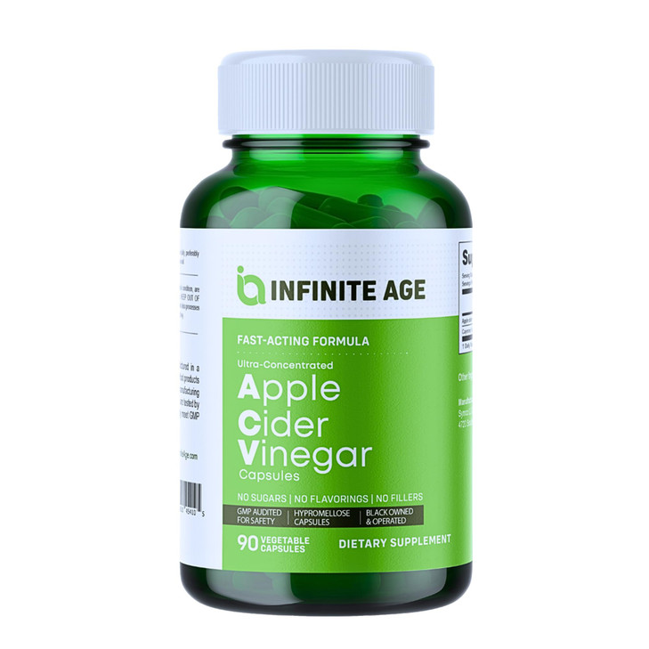 INFINITE AGE 1950mg Apple Cider Vinegar Capsules, 90 Count
