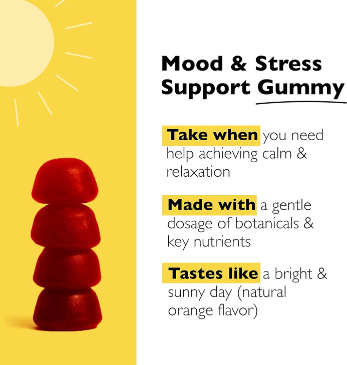 RESCUE Bach Plus Mood & Stress Support Gummies, Daytime Dietary Supplement