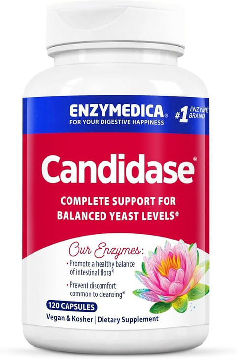 Enzymedica, Candidase, Enzymes for Gentle Cleansing Support, Gut Health, 120