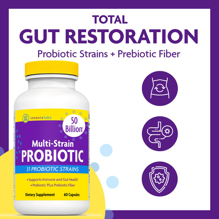 InnovixLabs Multi Strain Probiotics for Women & Men
