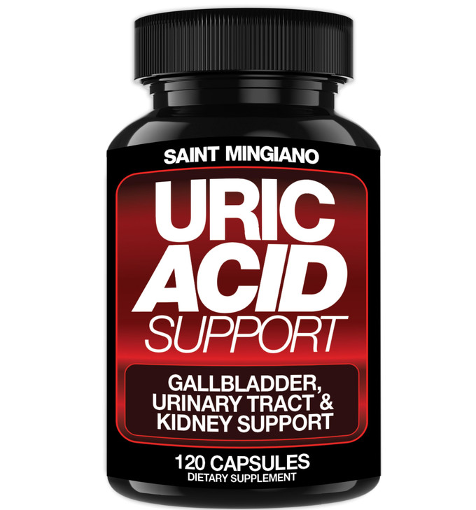 Saint Mingiano Uric Acid Flush for Gout Support -120 Capsules