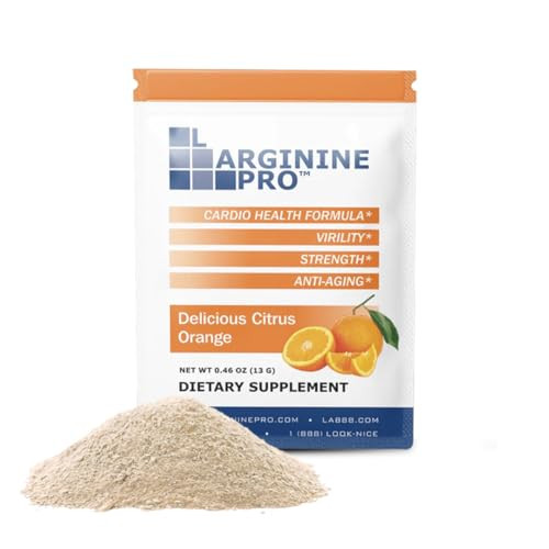 L-ARGININE PRO Supplement Powder - 60 Packets Single Serve Travel Size