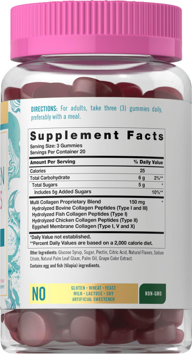 Carlyle Collagen Gummies - 60 Count - Multi Collagen Complex