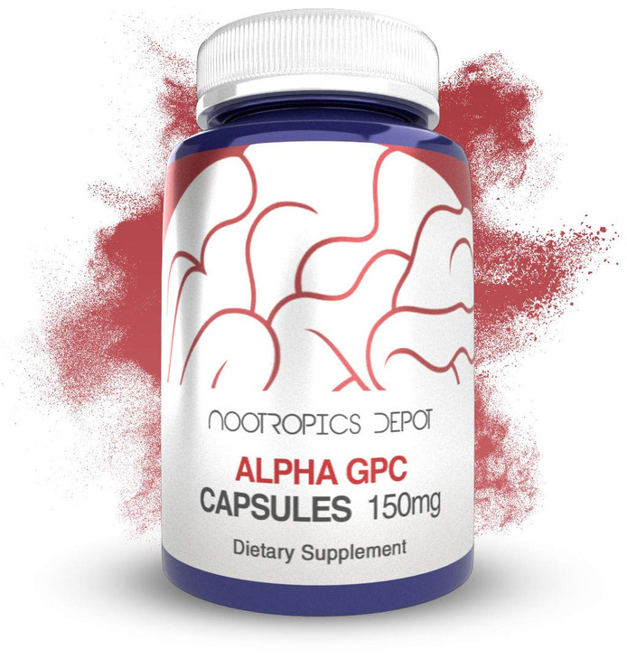 Nootropics Depot Alpha GPC Capsules - 150mg - 180 Count