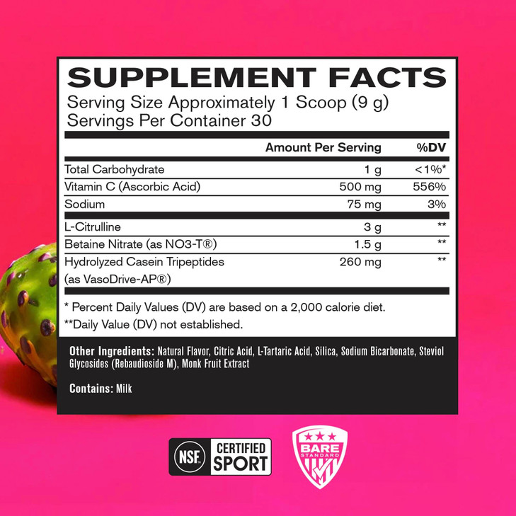 BARE PERFORMANCE NUTRITION BPN Endo Pump Pre-Workout Muscle Pump Enhancer