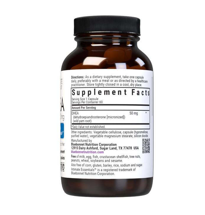BlueBonnet Nutrition Intimate Essentials DHEA 50mg, for Fertility Function