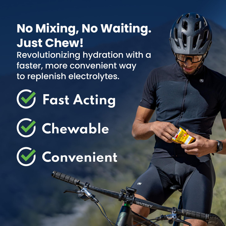 SaltStick Electrolyte FastChews - 60 Count Lemon Lime Flavor