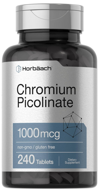 Horbaach Chromium Picolinate 1000mcg - 240 Tablets