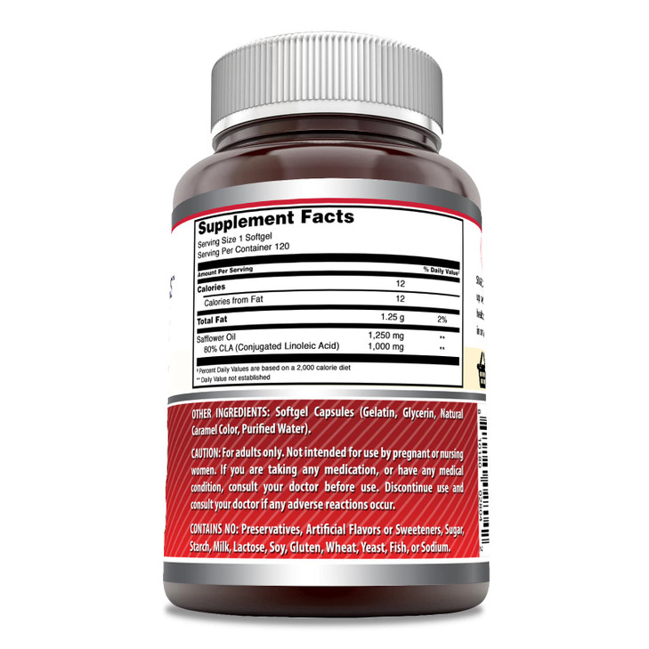 Amazing Formulas CLA (Conjugated Linoleic Acid) 1250 Mg - Made in USA (1 Pack