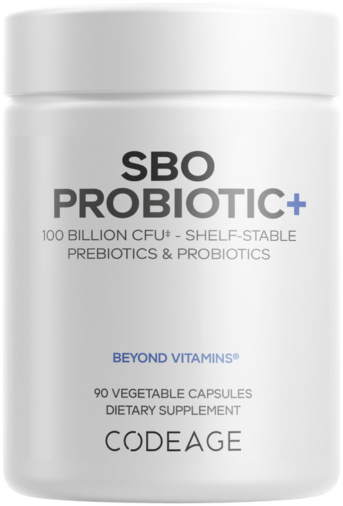 Codeage SBO Probiotics, 100 Billion CFUs Per Serving, Multi Strain Soil Based