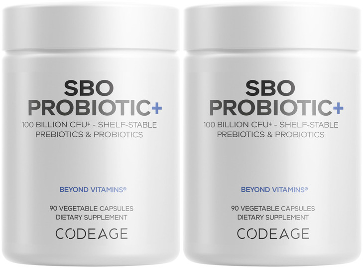 Codeage SBO Probiotics, 100 Billion CFUs Per Serving, Multi Strain Soil Based