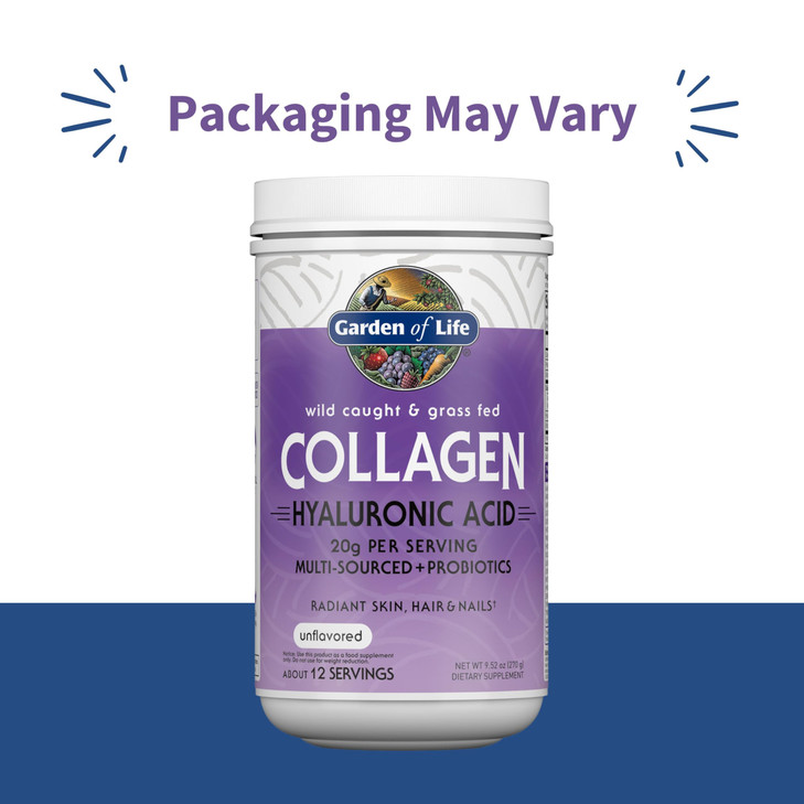 Garden of Life Marine & Grass-Fed Collagen Peptides Powder Supplement (Type I