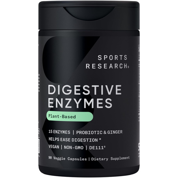 Sports Research Digestive Enzymes with Probiotics & Ginger