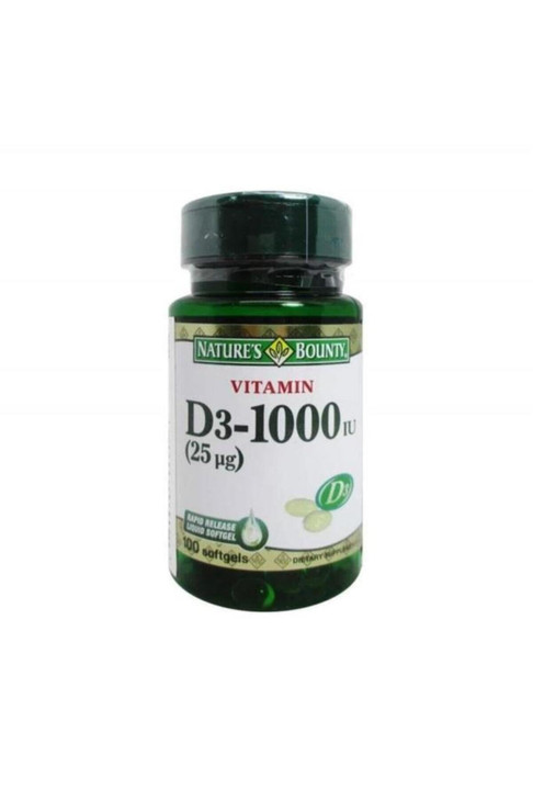 Nature's Bounty Vitamin D3 1000 IU Immune Health, 120 Softgels ( Pack of 1 )