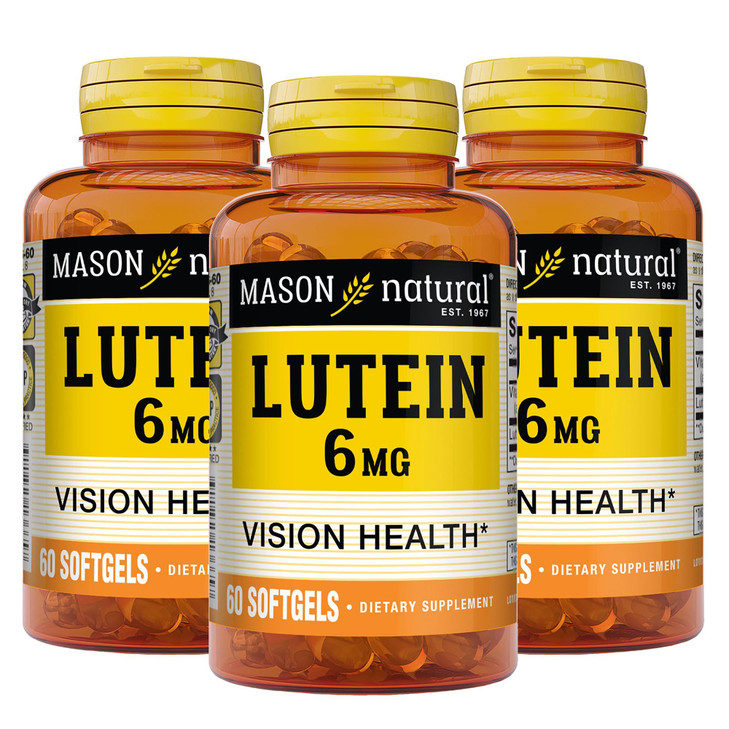 MASON NATURAL Lutein 6 mg with Vitamin E, 6 Month Supply, Healthy Vision & Eye