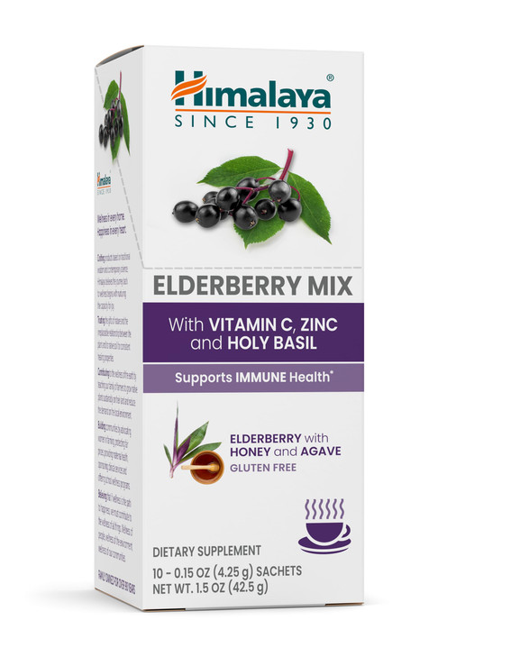 Himalaya Elderberry Mix, Drink Mix Supplement, Immune Support with Elderberry