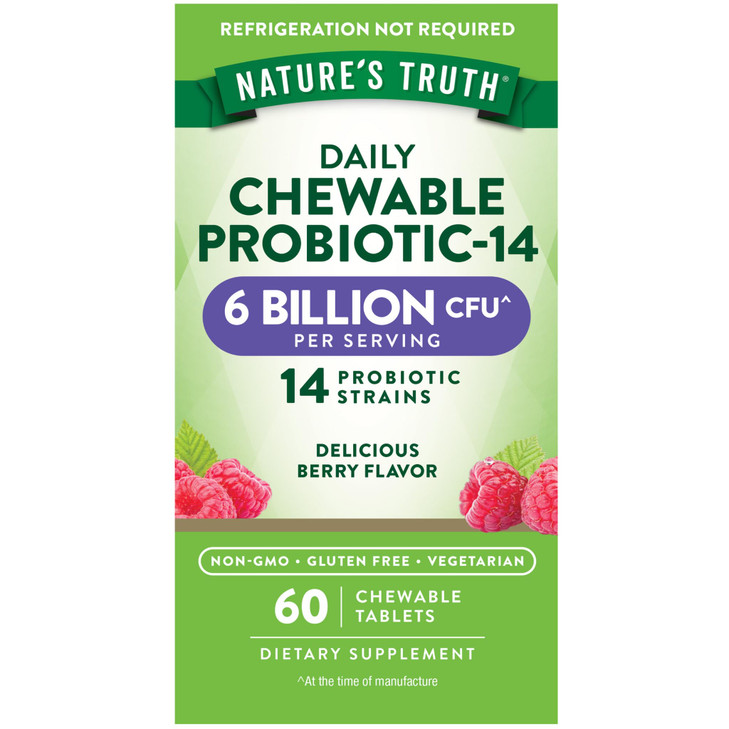Nature's Truth Probiotic Chewable for Men and Women - 60 Count