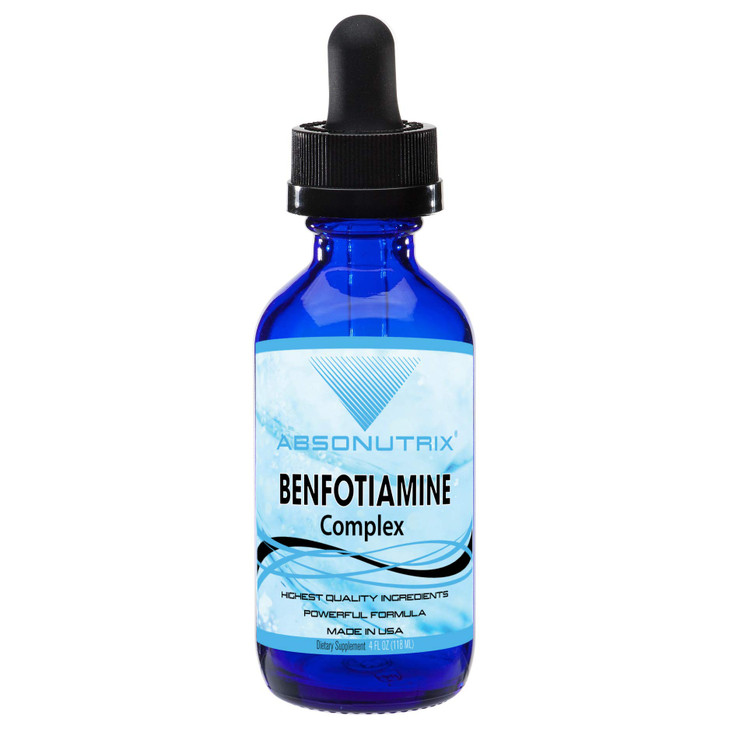 Absonutrix Benfotiamine Complex 300 mg, 4 Fl Oz Bottle, 200 Servings, High