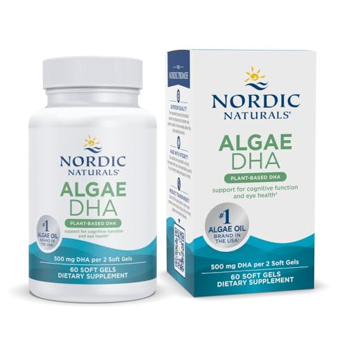 Nordic Naturals Algae DHA - 60 Soft Gels - 500 mg Omega-3 DHA