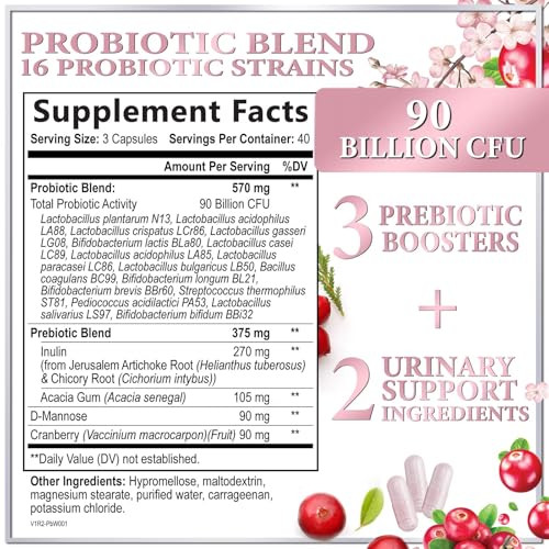 Probiotics for Women Digestive Health Support