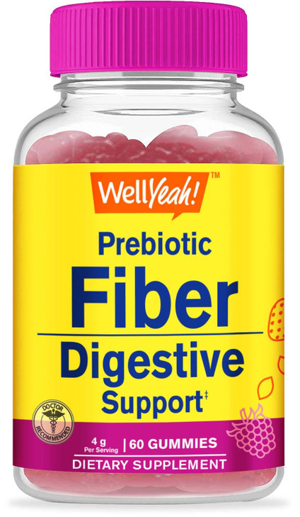 WellYeah Prebiotic Fiber Gummies for Adults Fiber Supplement