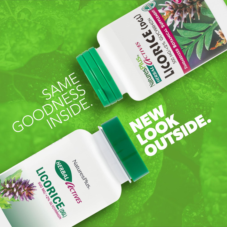 NaturesPlus Herbal Actives Licorice (DGL) 500 mg
