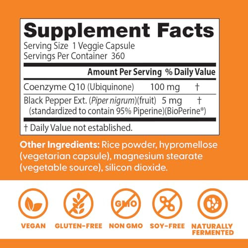Doctors BEST High Absorption CoQ10, Heart & Energy Support, USP Verified