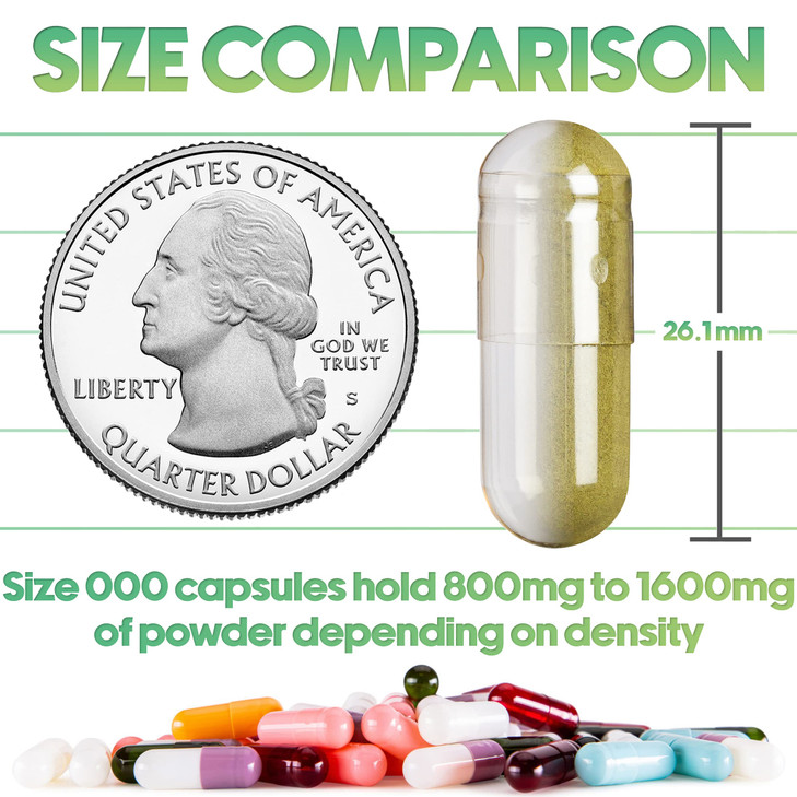 XPRS Nutra Vegan Size 000 Empty Capsules