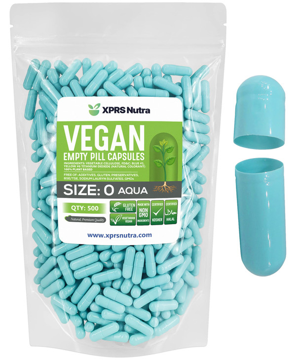 XPRS Nutra Size 0 Empty Capsules - Empty Vegan Capsules