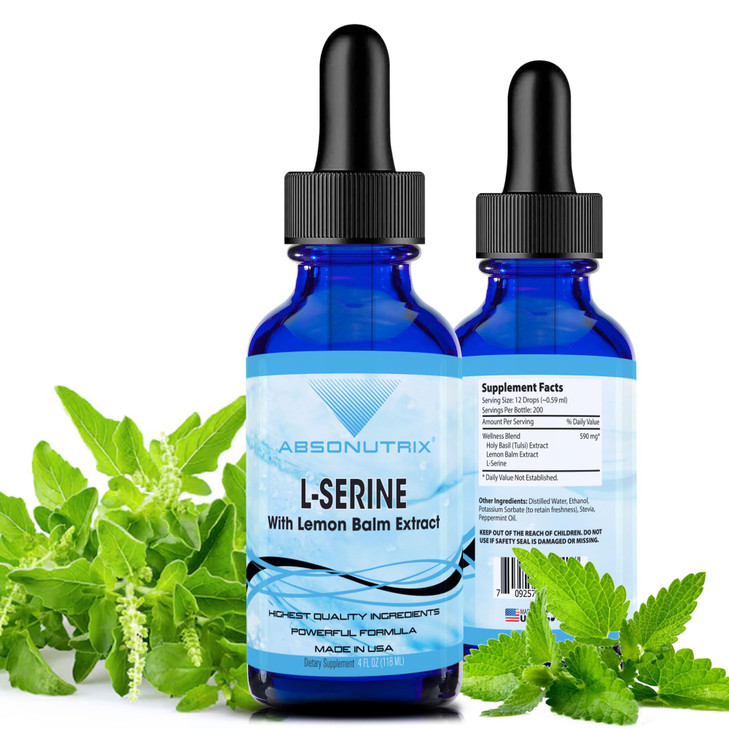 Absonutrix L-Serine Complex 500 mg - 4 Oz Liquid Large Bottle