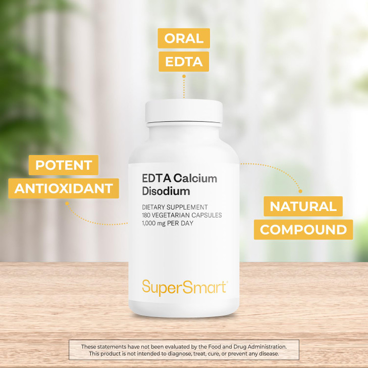 Supersmart - EDTA 1000mg per Day - Calcium Disodium EDTA Supplement