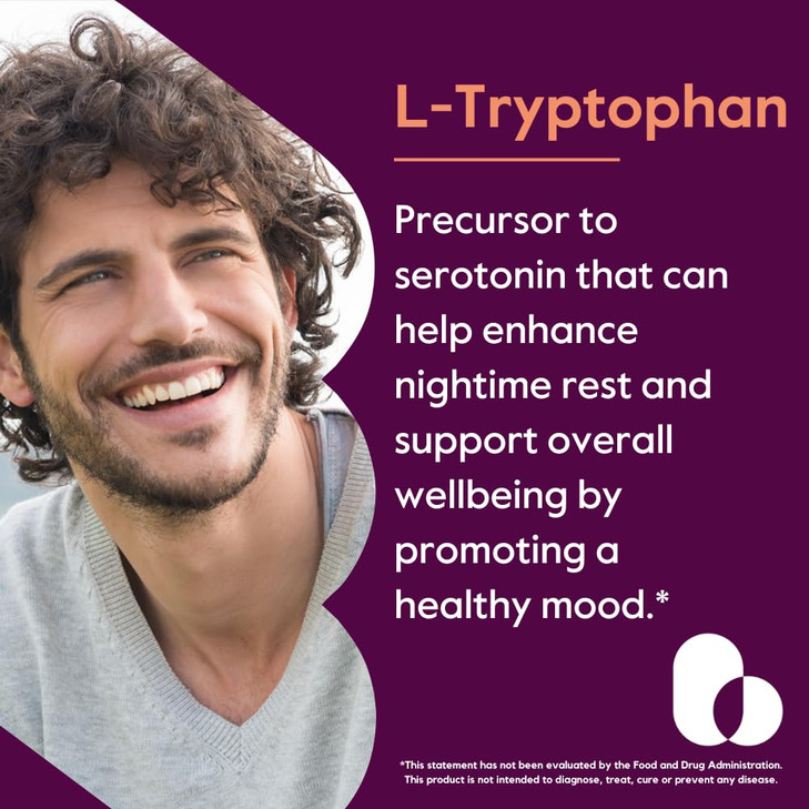 BESTVITE L-Tryptophan 500mg per Capsule (120 Vegetarian Capsules)