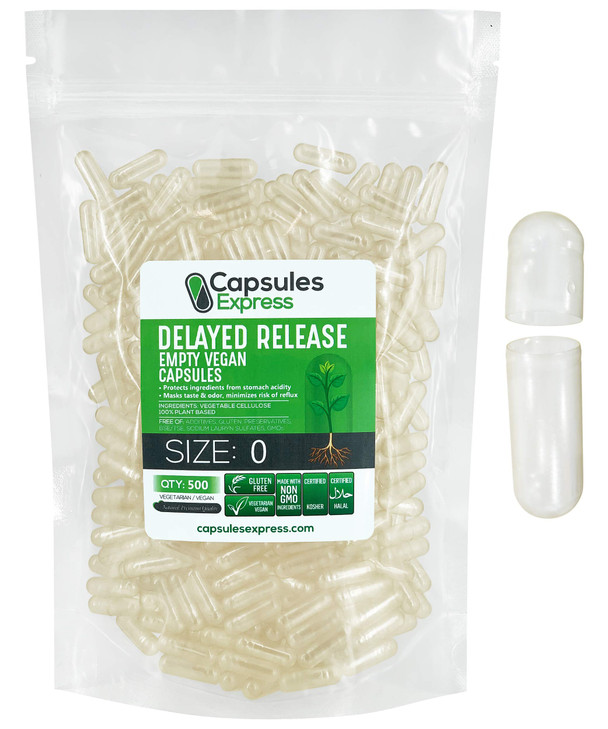 XPRS Nutra Delayed Release Size 00 Empty Capsules