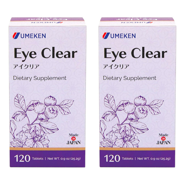 Umeken Eye Clear Dietary Supplement, Blueberry Extract, Lutein, Zeaxanthin