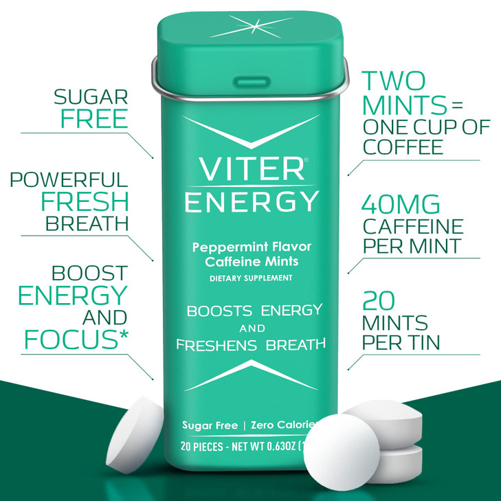 Viter Energy 40mg Caffeine Mints