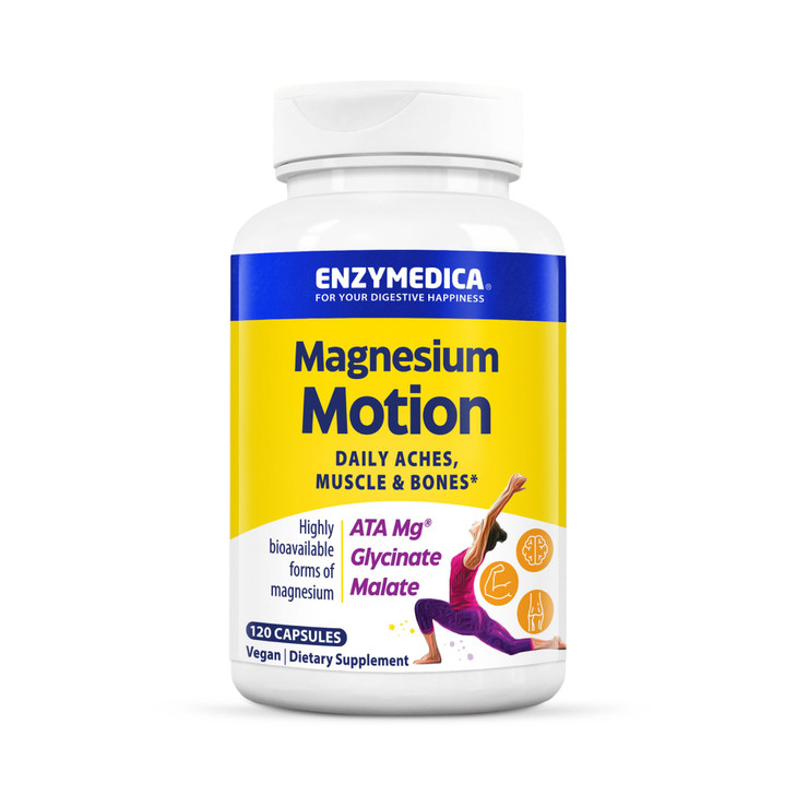 Enzymedica, Magnesium Motion with 3 Forms of Magnesium, ATA Mg, Glycinate
