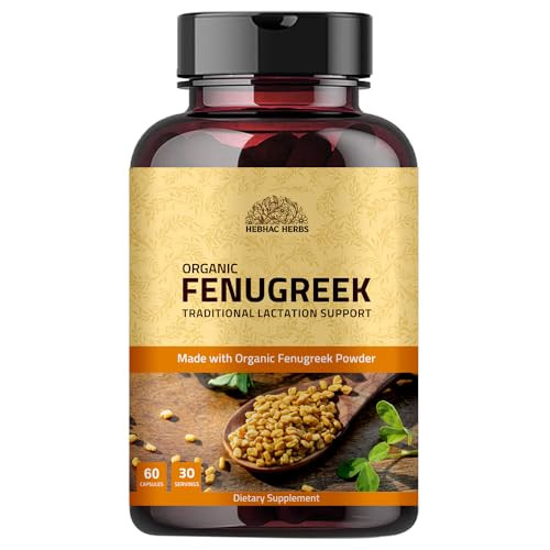 Hebhac Herbs Fenugreek Capsules for Women (60 Capsules)