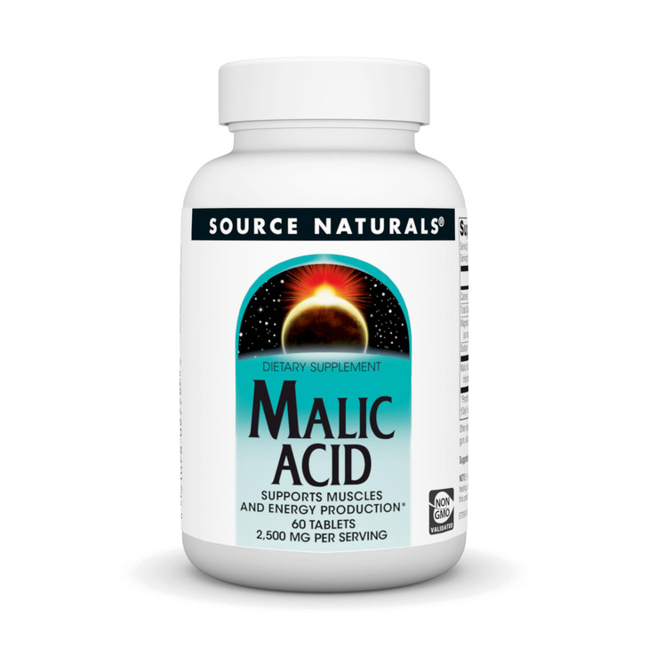 Source Naturals Malic Acid, Supports Muscles and Energy Production*, 2,500 mg