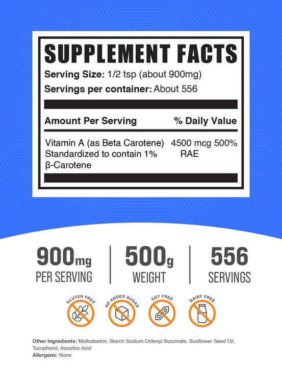 BulkSupplements.com Beta Carotene Powder
