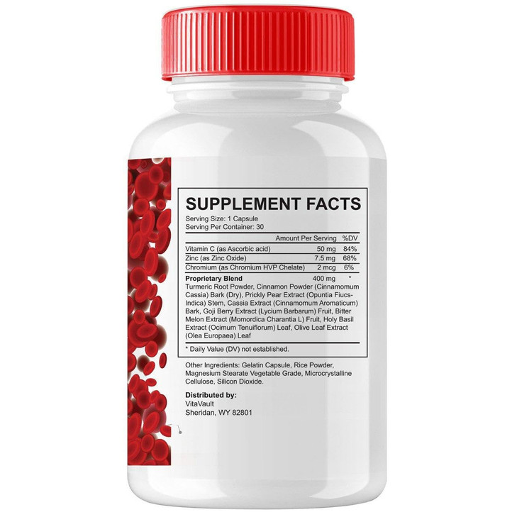 (1 Pack) Glucofort, Max Advanced Blood Support Formula Capsules
