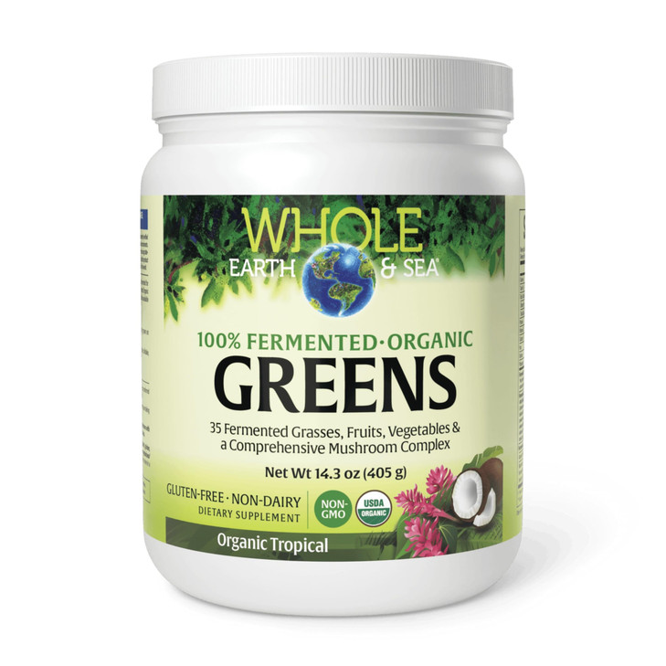 Whole Earth & Sea from Natural Factors, Organic Fermented Greens, Vegan Whole