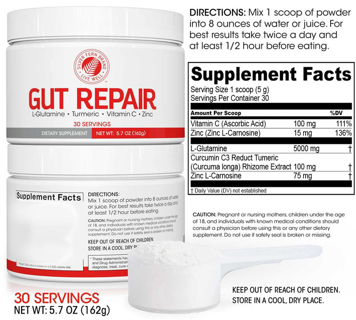 Silver Fern Gut Repair - Digestive Health Supplement Powder