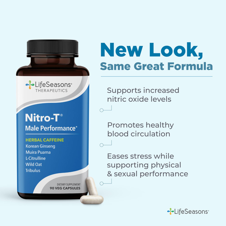LifeSeasons Nitro-T - Men's Performance Support Supplement