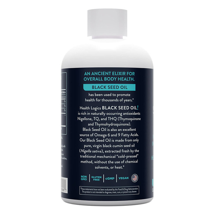 Health Logics Black Seed Oil - Rich Source of Omega 6 & Omega 9